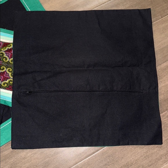 Hmong Quilted & Cross Stitched Pillow Cover Set of 2 - Picture 4 of 4